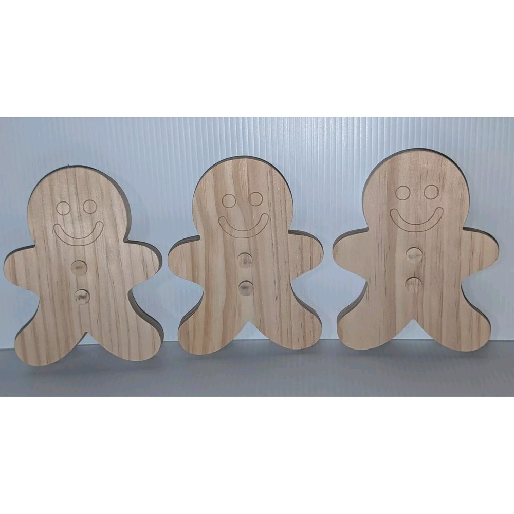 3 Kids Craft Freestanding Gingerbread Man Paint Your Own Christmas  Mando Llama